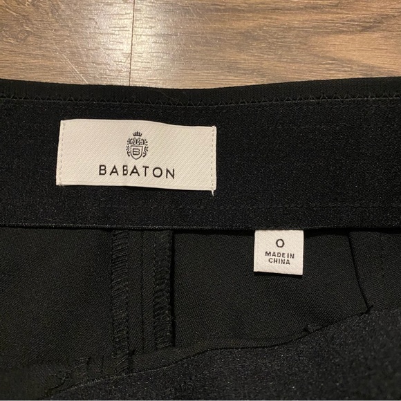 Aritzia Babaton Black Skinny Slit Front Trousers - Picture 4 of 7